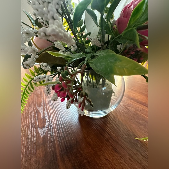 floral arrangement - lily, peonies, tulips, fern, freesia, handmade - Picture 2 of 13
